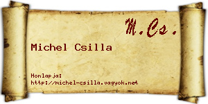 Michel Csilla névjegykártya
